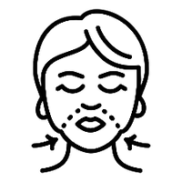 Tono de piel apagado con signos de expresión...